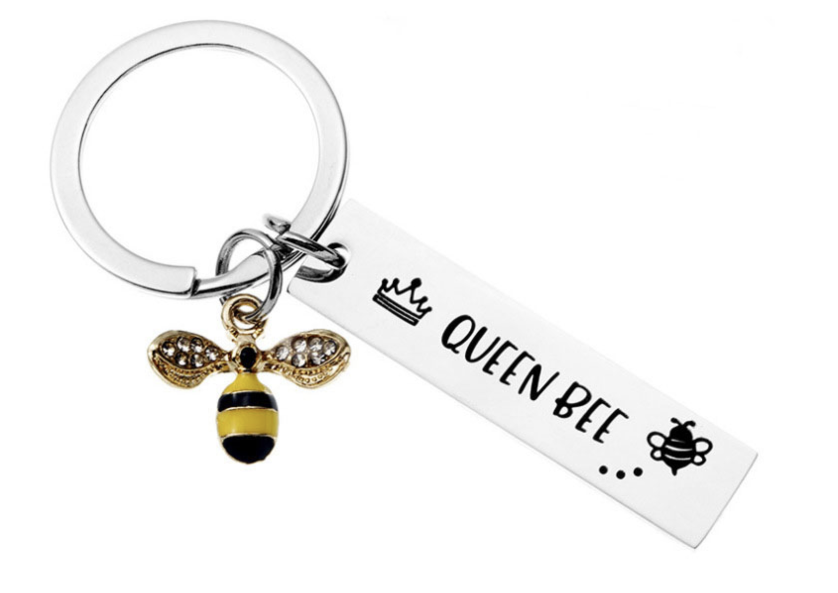 Queen bee keyring busyhive emporium